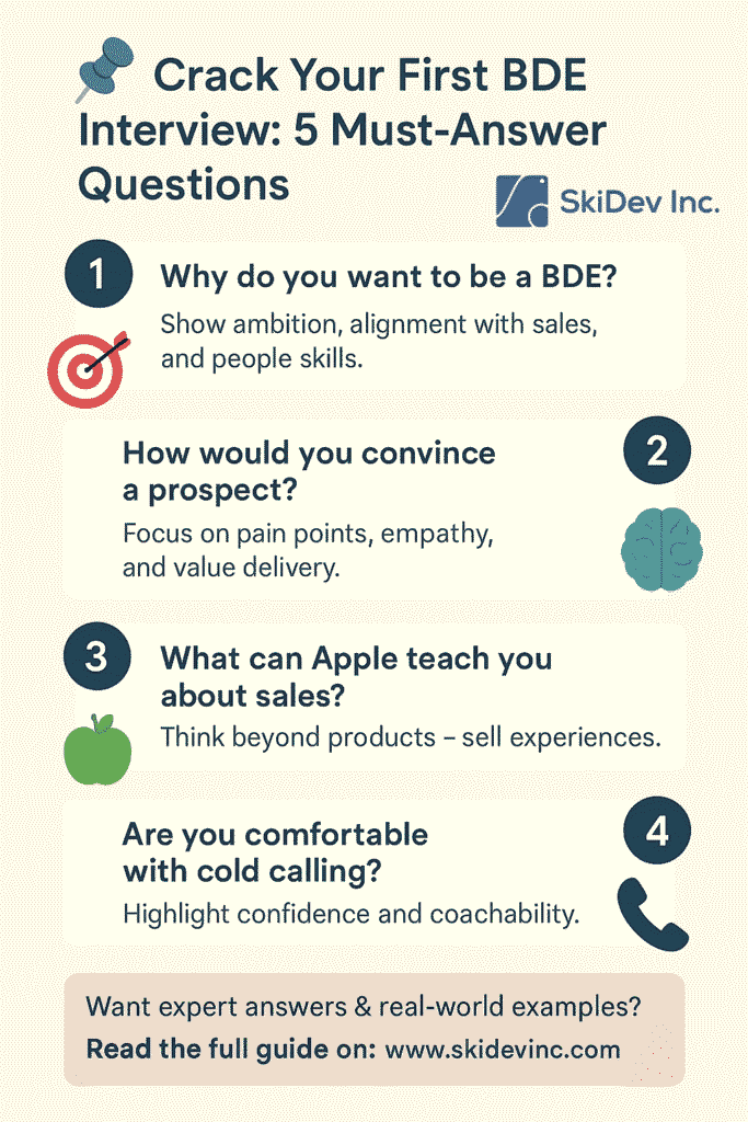 Crack Your First BDE Interview: 5 Must-Answer Questions